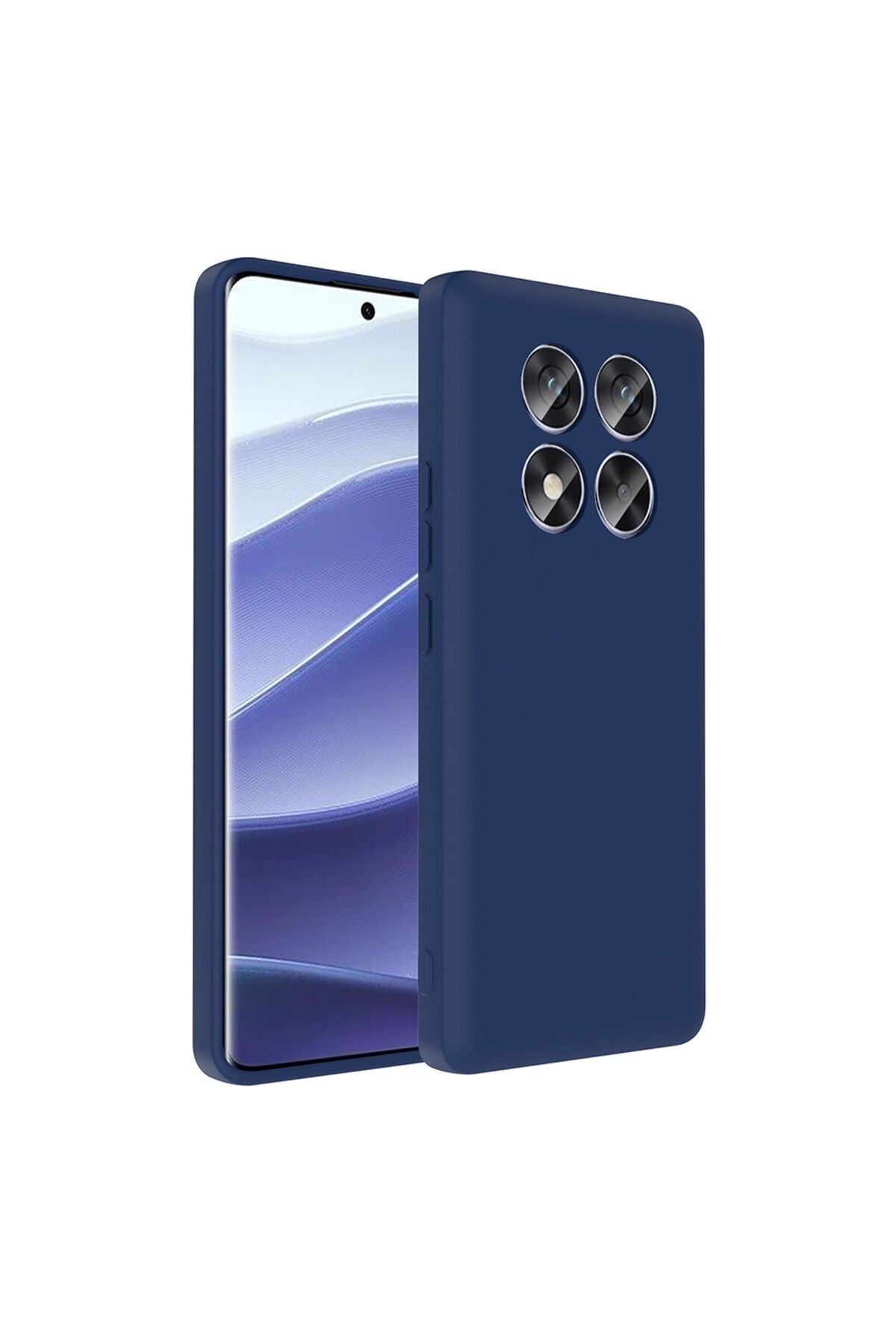 Redmi Note 14 Pro 4G Kılıf Kamera Korumalı Kartlık Hazneli BSAY Vitra Kapak - Lacivert Lacivert