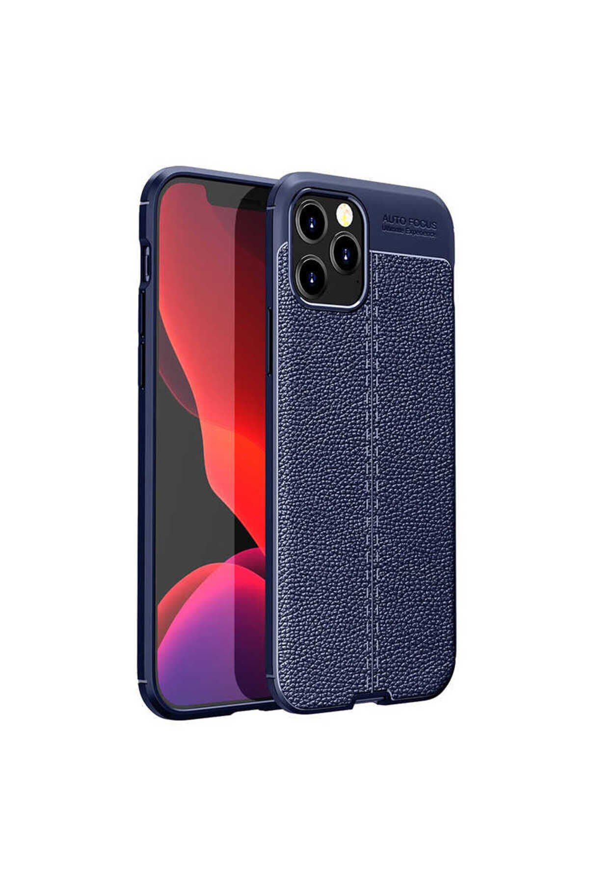 iPhone 12 Pro Uyumlu BSAY Niss Silikon Kılıf-Lacivert