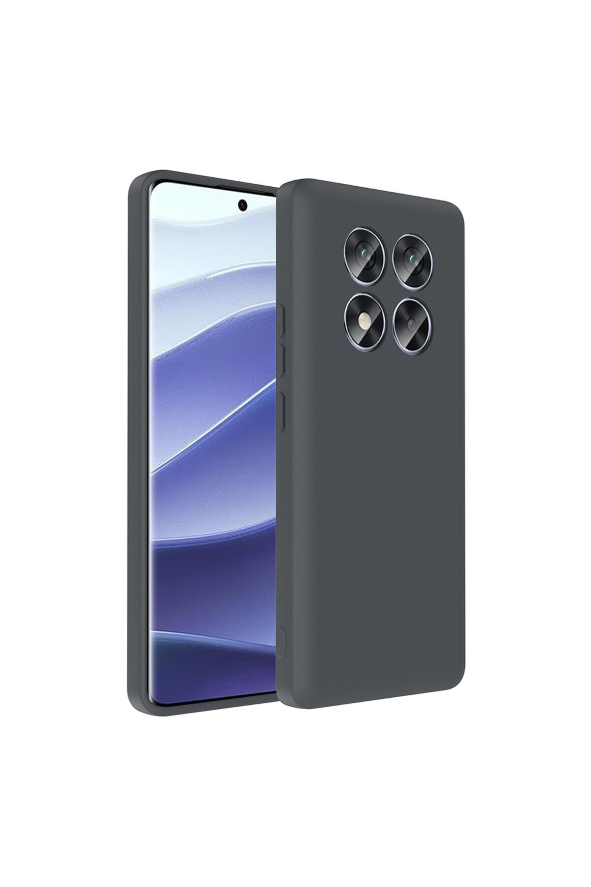 Redmi Note 14 Pro 4G Kılıf Kamera Korumalı Kartlık Hazneli BSAY Vitra Kapak - Lacivert Gri