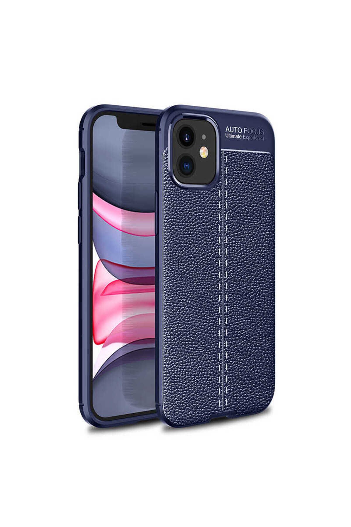iPhone 12 Uyumlu BSAY Niss Silikon Kılıf-Lacivert