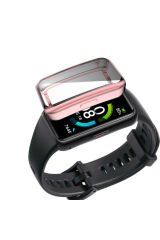 Huawei Band 6 BSAY Watch Gard 09 Koruyucu Silikon - Renksiz Altın