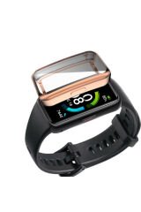 Huawei Band 6 BSAY Watch Gard 09 Koruyucu Silikon - Renksiz Gri