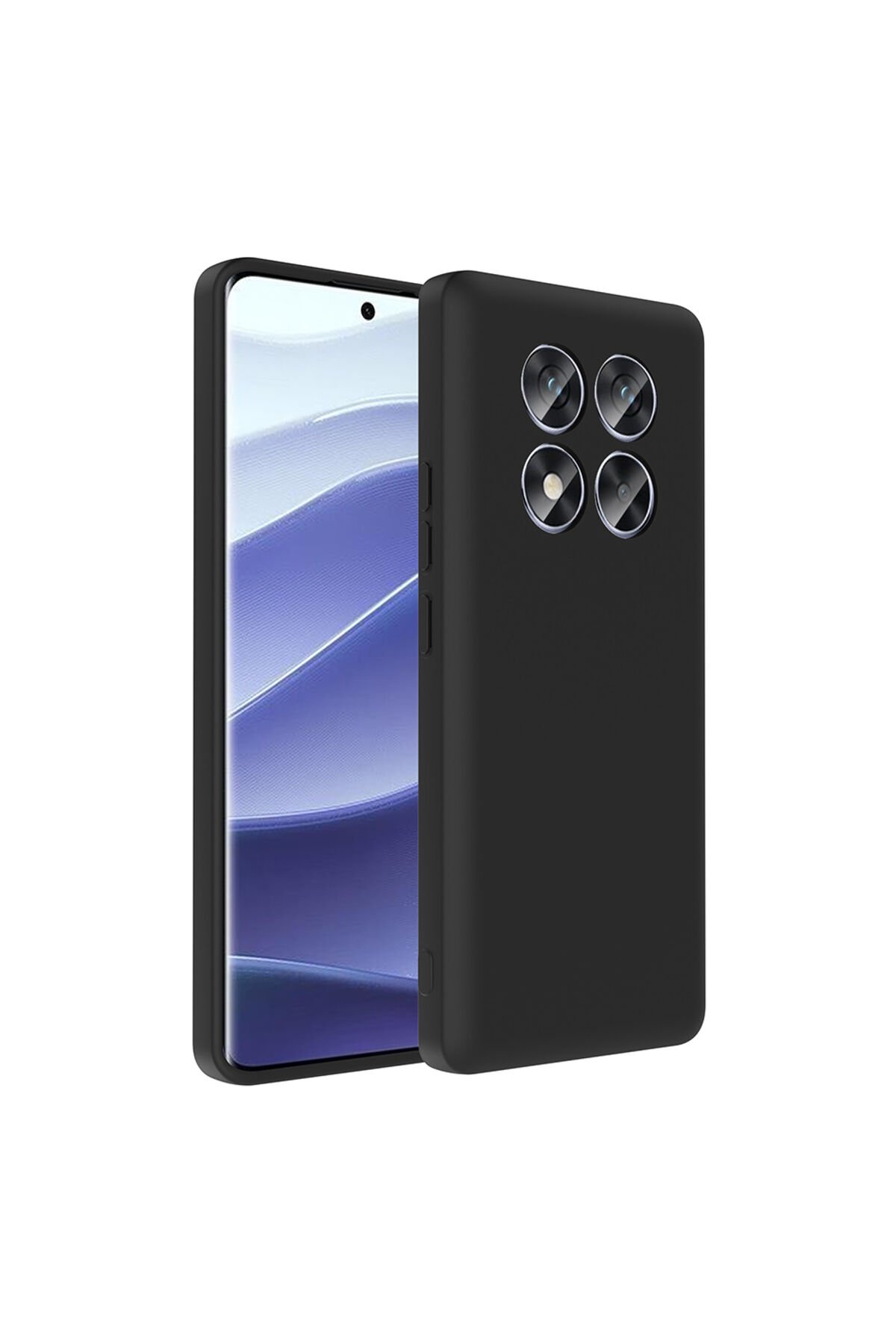 Redmi Note 14 Pro 4G Kılıf Kamera Korumalı Kartlık Hazneli BSAY Vitra Kapak - Lacivert Siyah