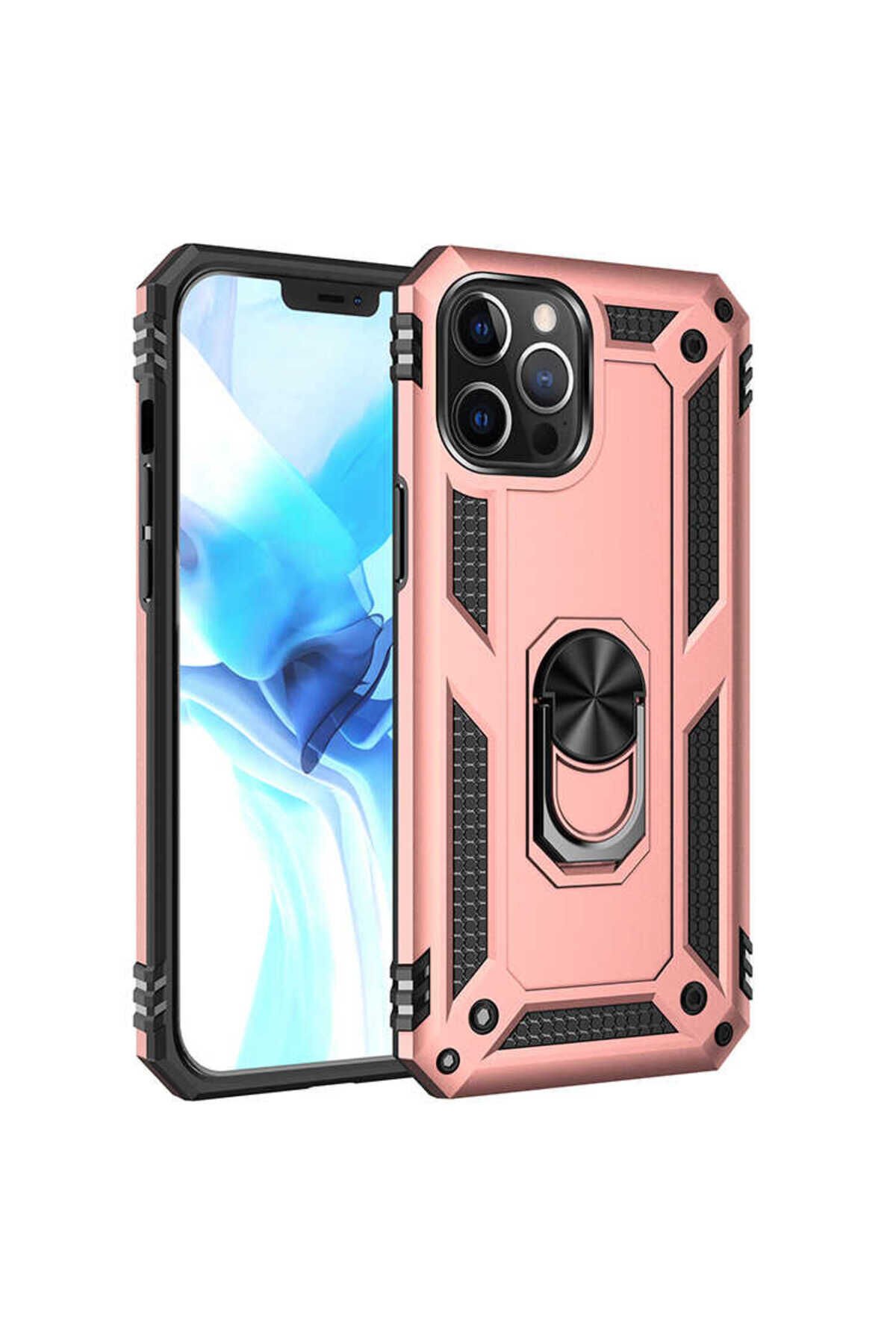 iPhone 12 Pro Max Uyumlu BSAY Vega Kılıf-Gold Rose Gold