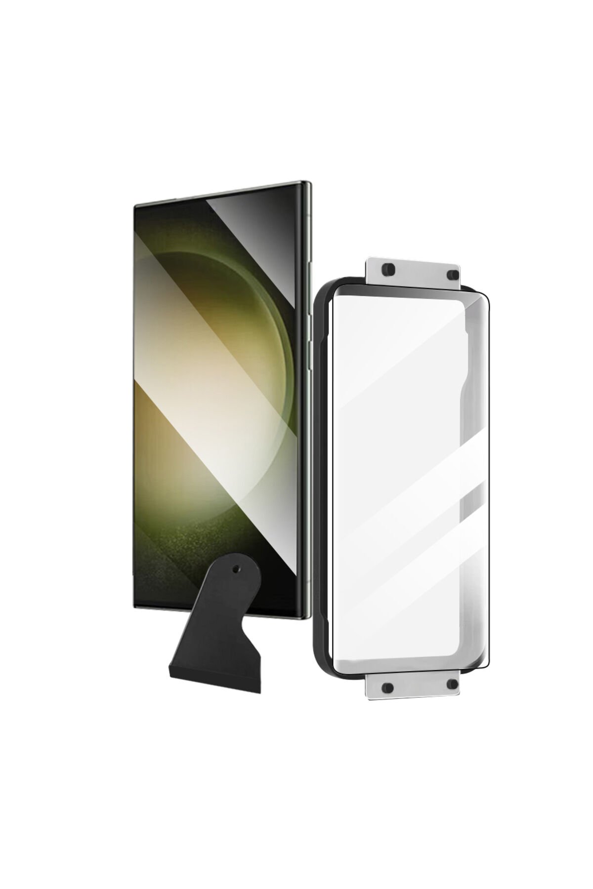 Galaxy S24 Ultra BSAY Hizalama Aparatlı Estek Easy Body Ekran Koruyucu-Siyah