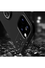 iPhone 12 Pro Max Uyumlu BSAY Ravel Silikon Kılıf-Siyah-Rose Gold