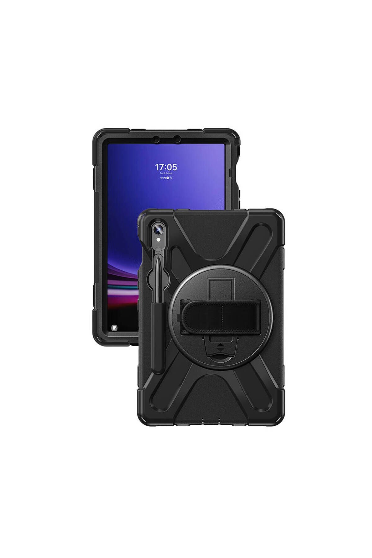 Galaxy Tab S10 Lite GZST Defender Tablet Silikon - Siyah Siyah