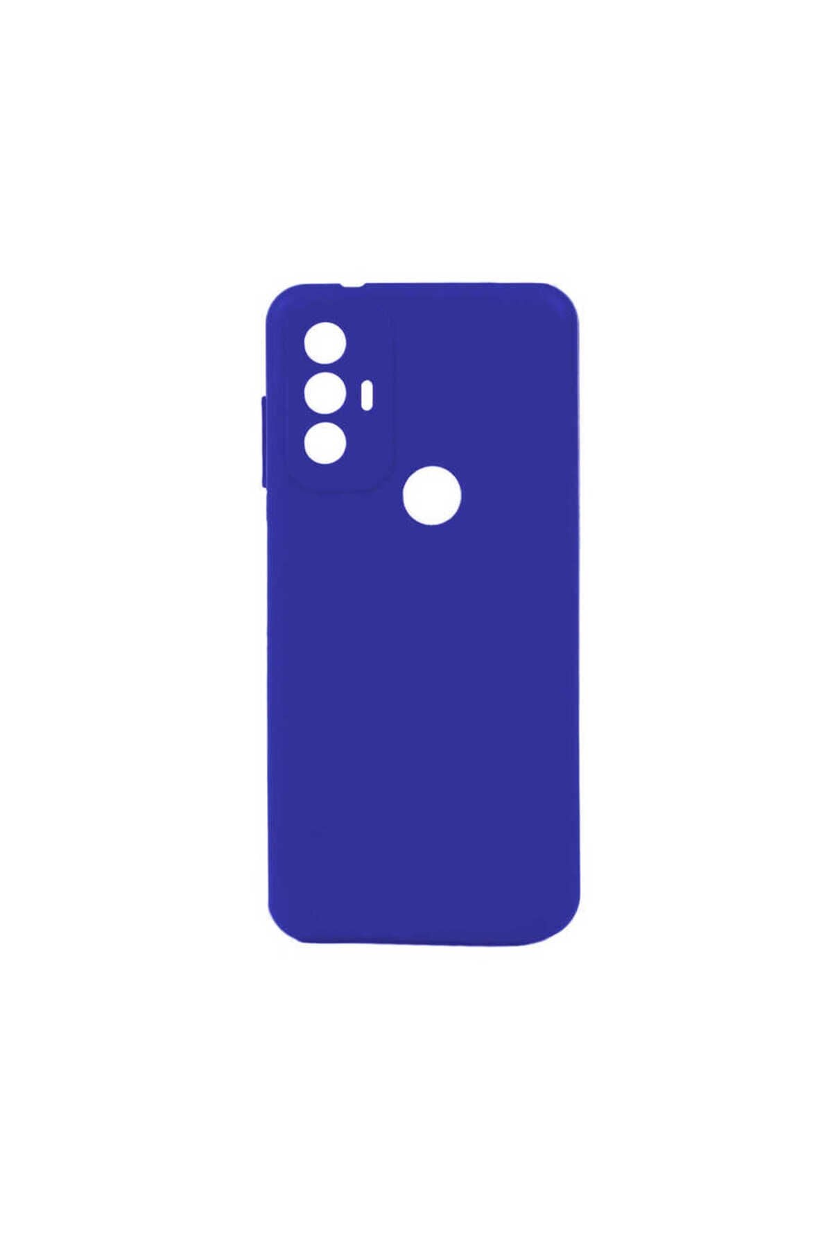 TCL 30 SE Kılıf BSAY Biye Silikon - Siyah Mavi