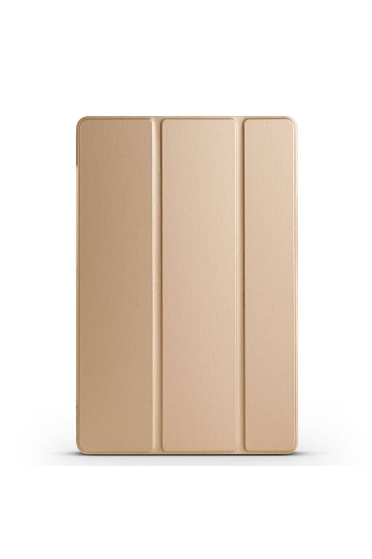 Galaxy Tab A9 Uyumlu BSAY Smart Cover Standlı 1-1 Kılıf-Siyah Gold