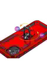 Galaxy A03 Kılıf BSAY Vega Kapak - Kırmızı Mavi