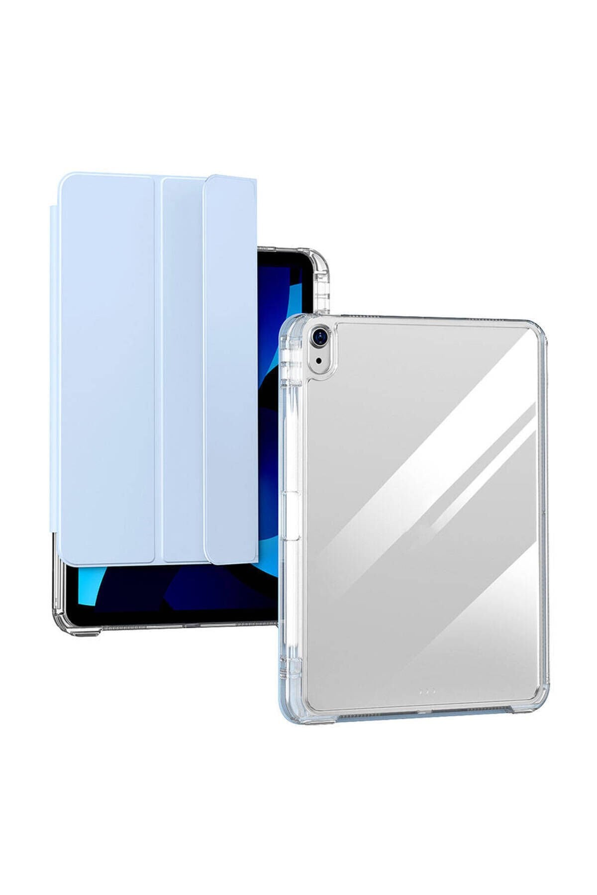 iPad Air 11 2025 M3 Kılıf Magnetik Ayrılabilen Airbagli BSAY Sliding Tablet Kılıfı - Lacivert Lacivert