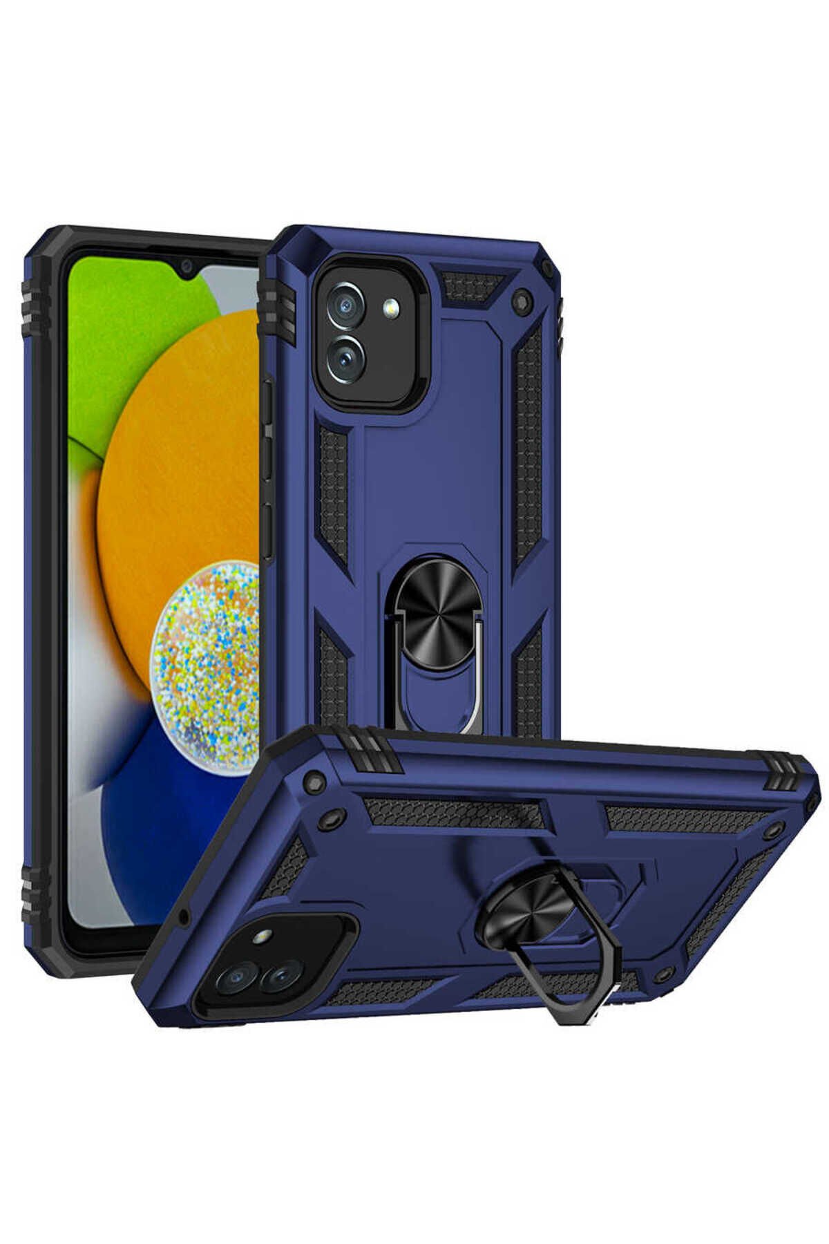 Galaxy A03 Kılıf BSAY Vega Kapak - Kırmızı Mavi