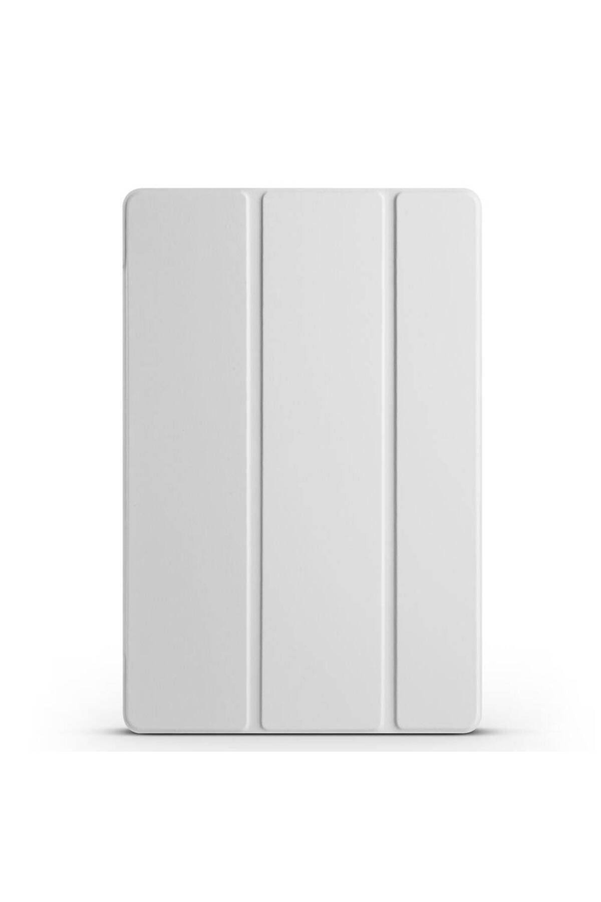 Galaxy Tab A9 Uyumlu BSAY Smart Cover Standlı 1-1 Kılıf-Siyah Gri