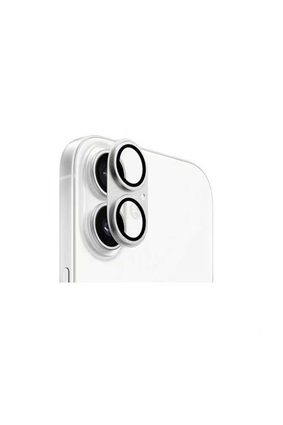 iPhone 17 SENK CL-20 Kamera Lens Koruyucu - Gümüş Gümüş