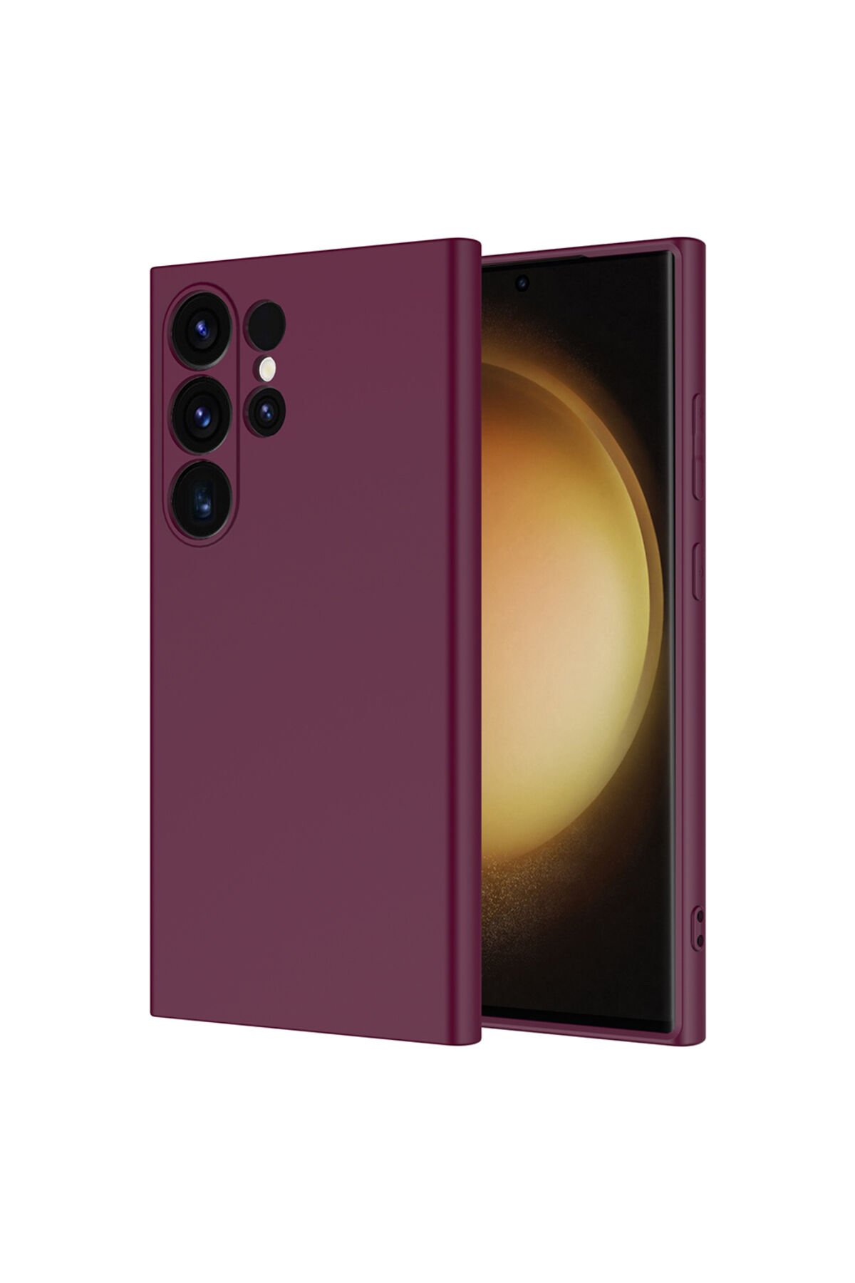 Galaxy S25 Ultra Uyumlu Kılıf EFR Mara Lansman Kapak-Kırmızı Koyu Mor