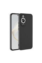 Huawei Nova 12S Uyumlu Kılıf EFR Mara Lansman Kapak-Siyah Siyah