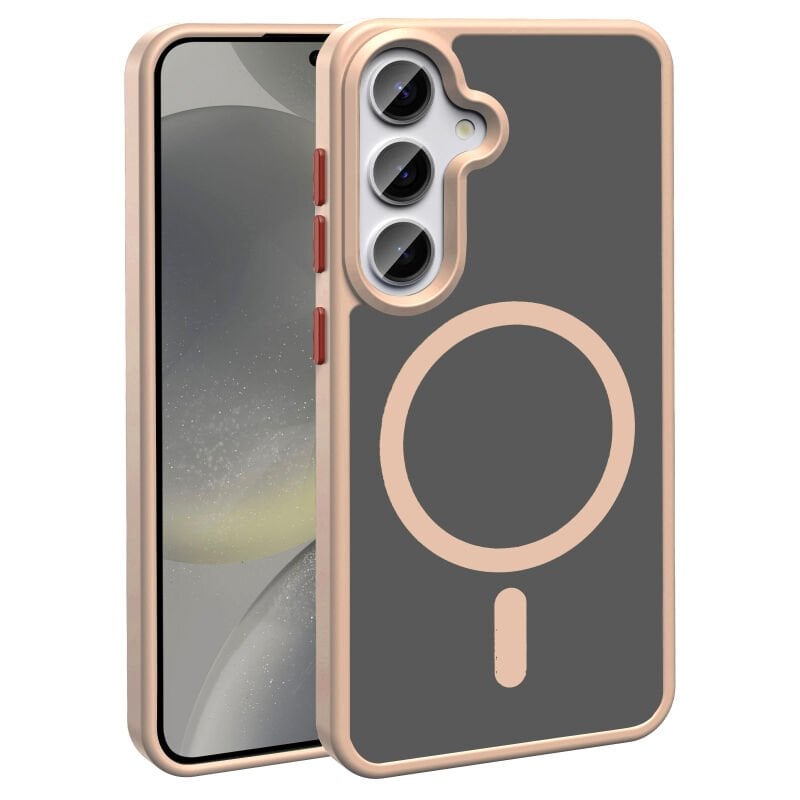 Galaxy S25 Plus Kılıf M-safe Şarj Özellikli Mat Arka Yüzey Zore Sio Kılıf