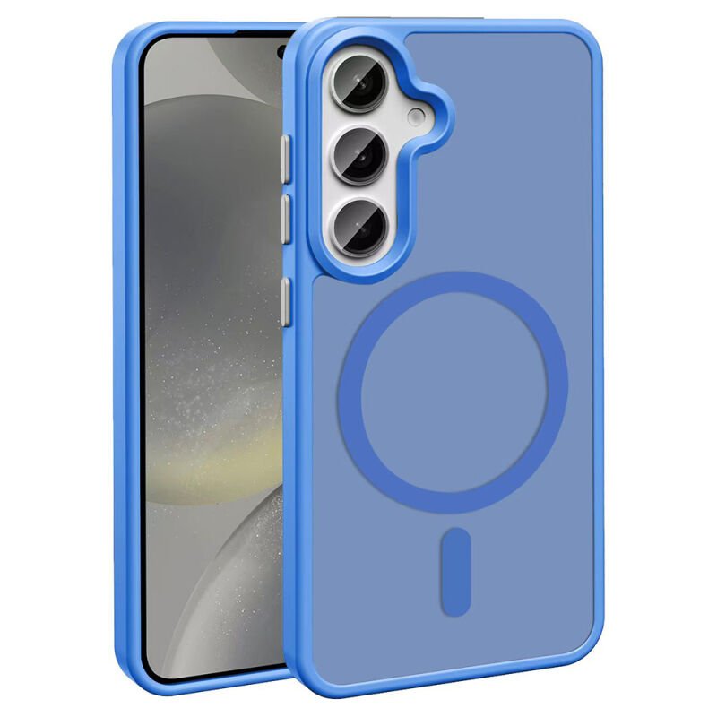 Galaxy S25 Kılıf M-safe Şarj Özellikli Mat Arka Yüzey Zore Sio Kılıf