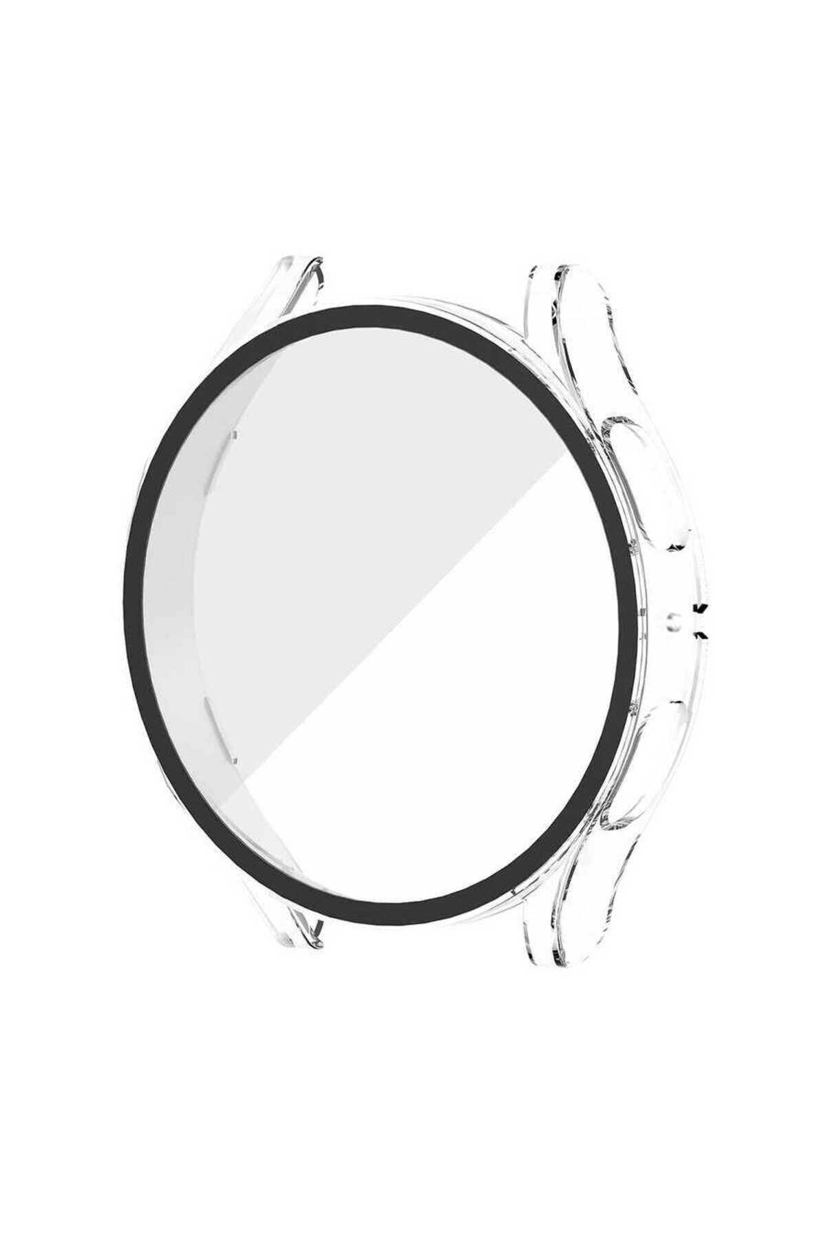 Galaxy Watch 5 44mm Sert PC Kasa ve Ekran Koruyucu BSAY Watch Gard 14 - Renksiz Şeffaf