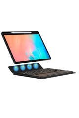 Galaxy Tab S9 FE BSAY Border Keyboard Bluetooh Bağlantılı Standlı Klavyeli Tablet Kılıfı - Siyah Siyah