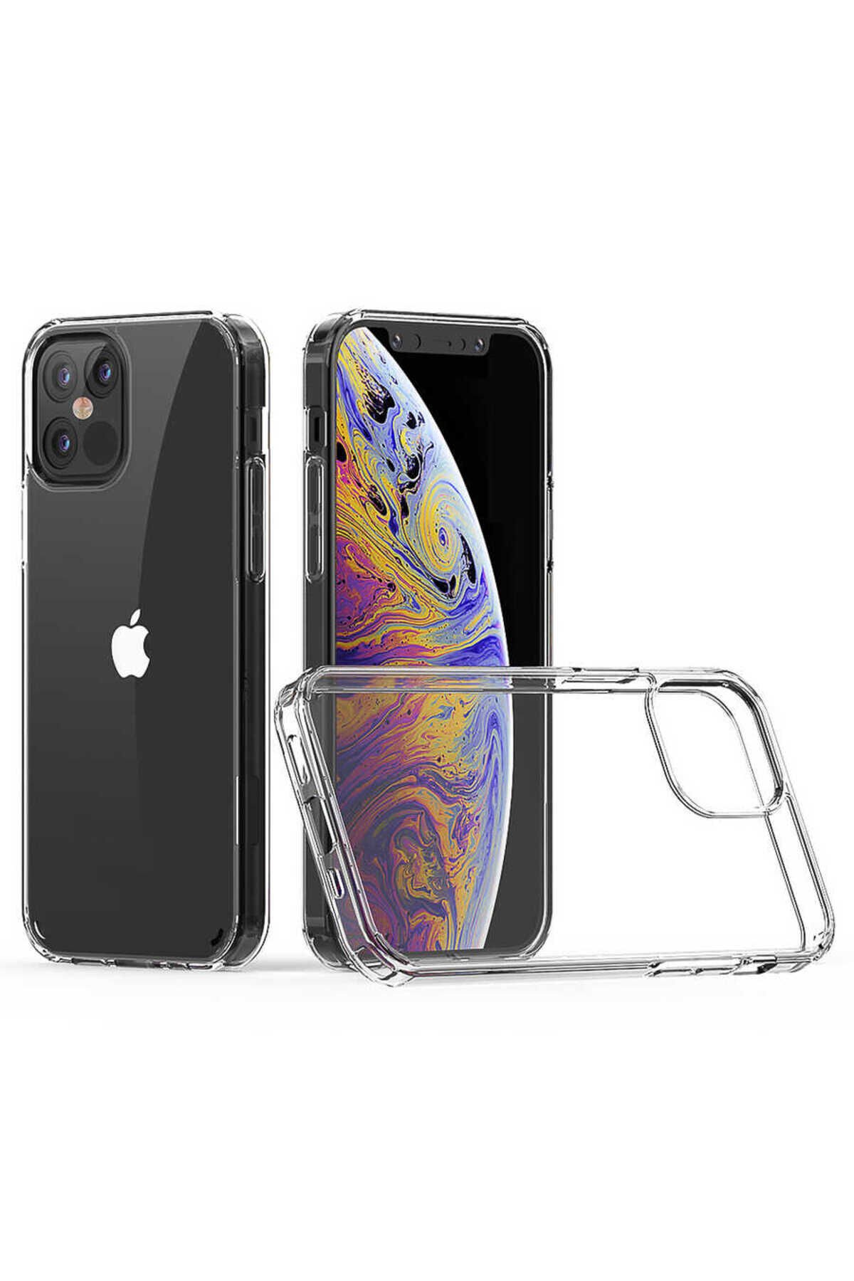iPhone 12 Pro Max Uyumlu BSAY Coss Kılıf-Renksiz
