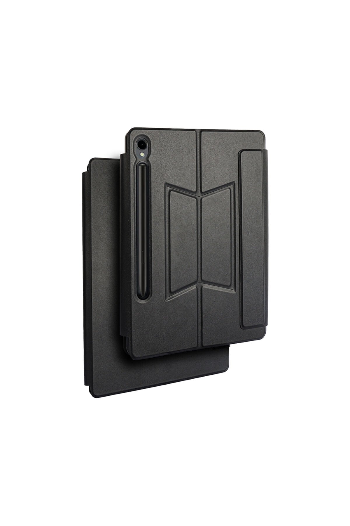 Galaxy Tab S10 FE BSAY Border Keyboard Bluetooh Bağlantılı Standlı Klavyeli Tablet Kılıfı - Siyah Siyah