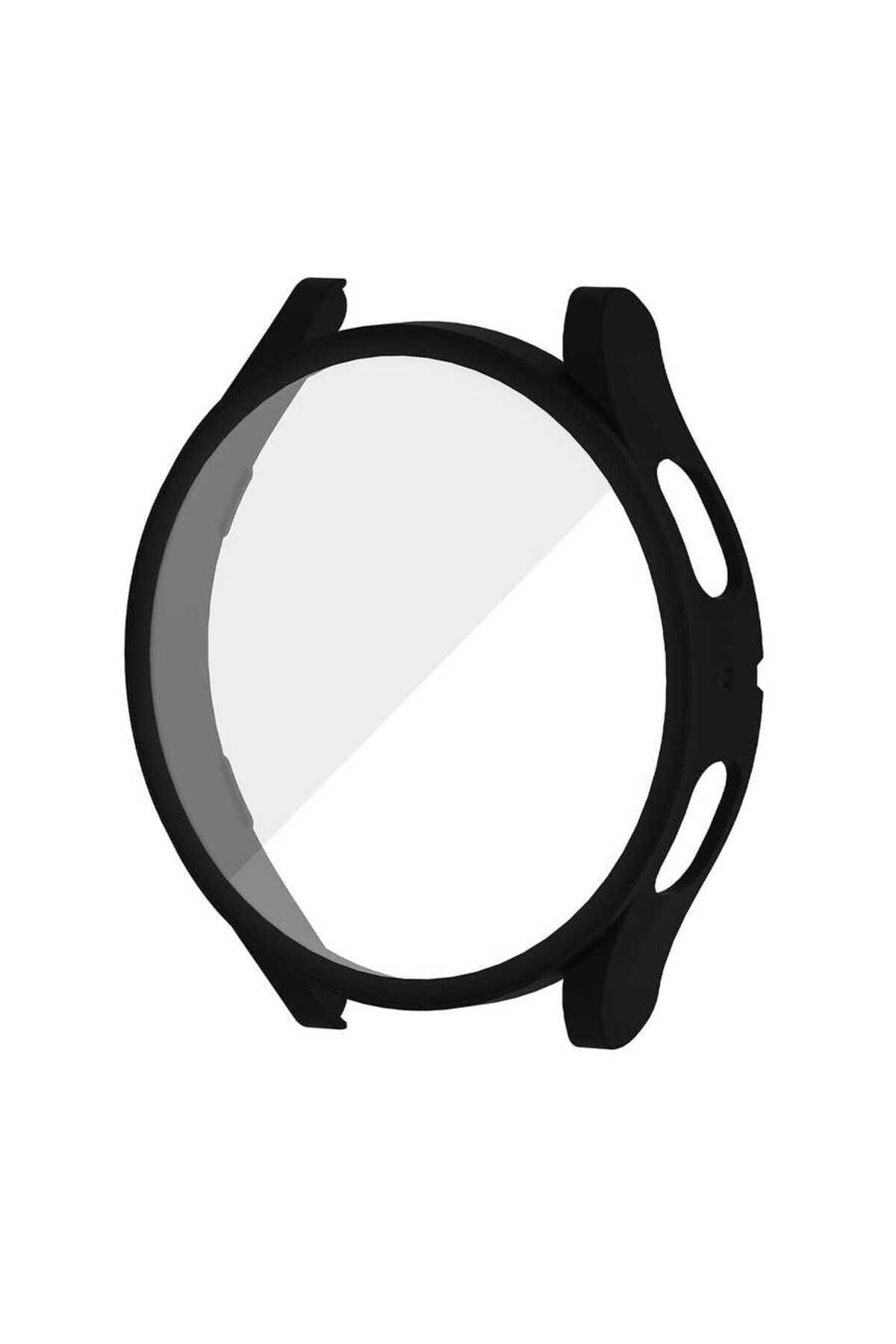 Galaxy Watch 5 44mm Sert PC Kasa ve Ekran Koruyucu BSAY Watch Gard 14 - Renksiz Siyah