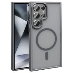 Galaxy S25 Ultra Kılıf M-safe Şarj Özellikli Mat Arka Yüzey Zore Sio Kılıf