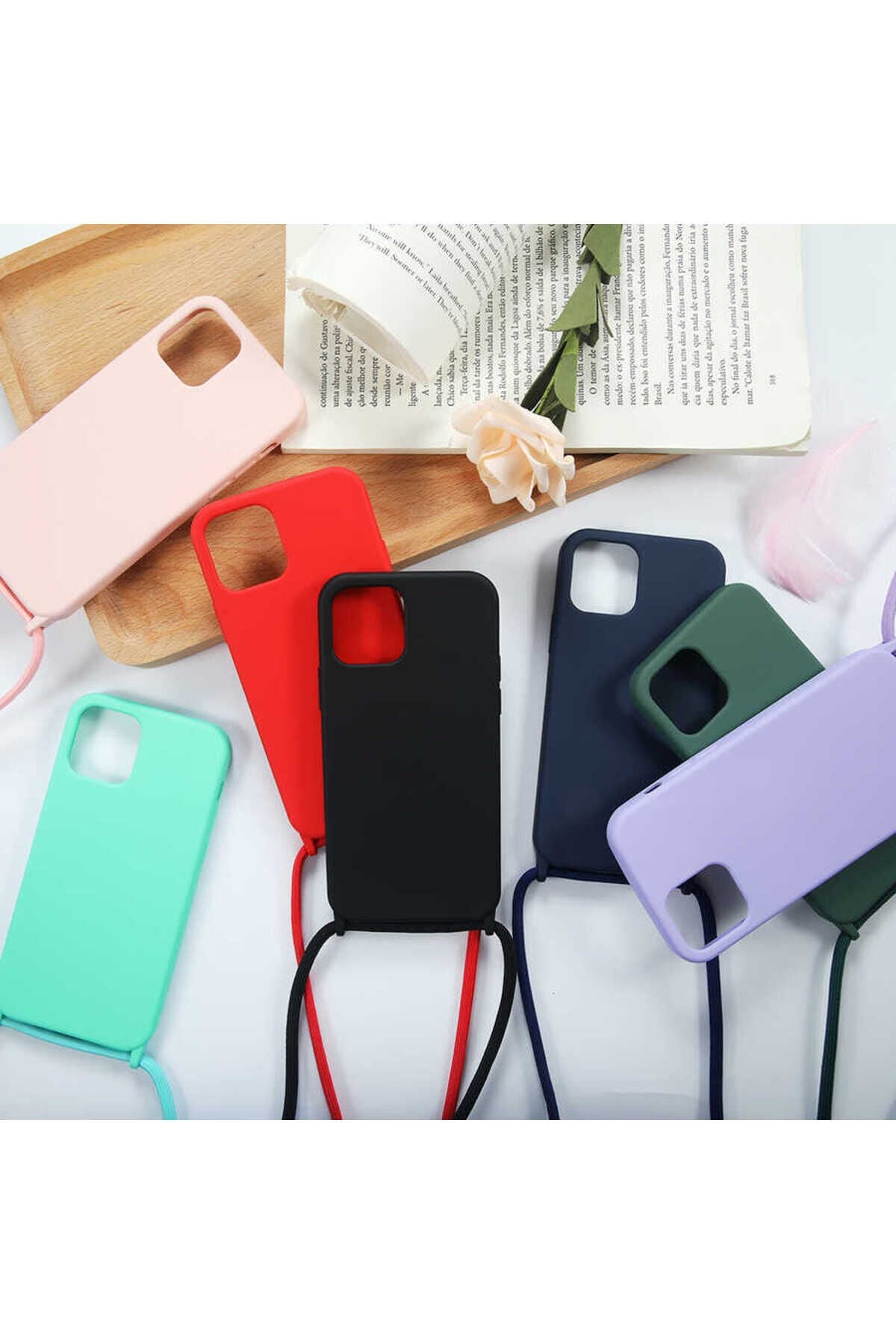 iPhone 12 Pro Uyumlu GZST Ropi Kılıf-Koyu Yeşil Koyu Yeşil