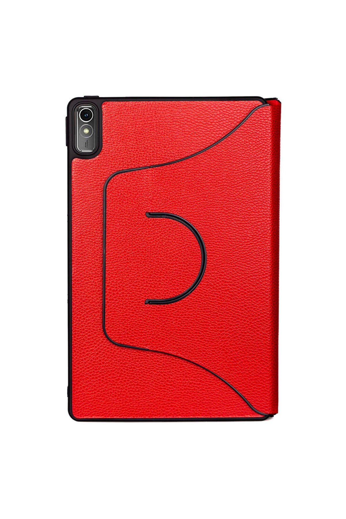 Lenovo Tab P11 11.5'' (2.Nesil) Uyumlu BSAY Fest Dönebilen Standlı Kılıf-Kırmızı Kırmızı