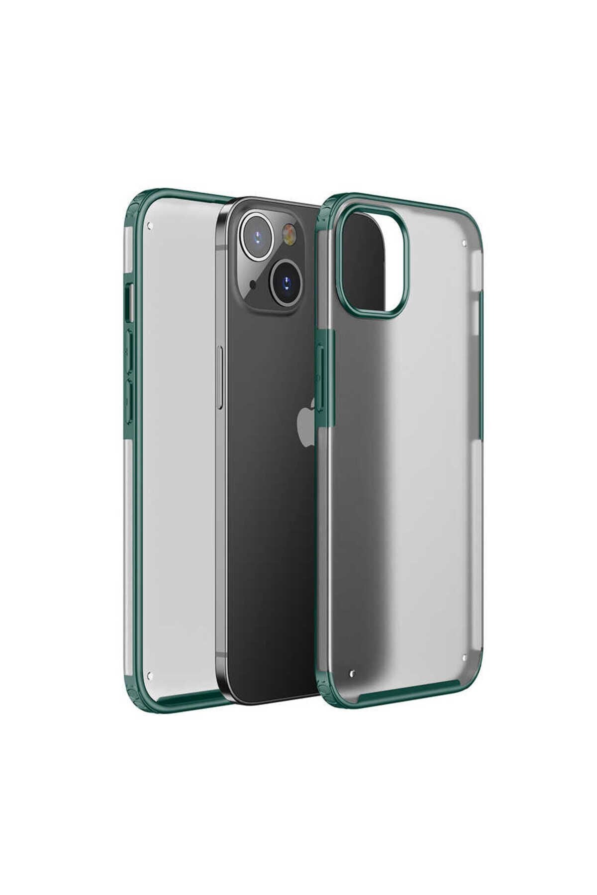 iPhone 13 Mini Uyumlu GZST Volks Kılıf-Koyu Yeşil Koyu Yeşil