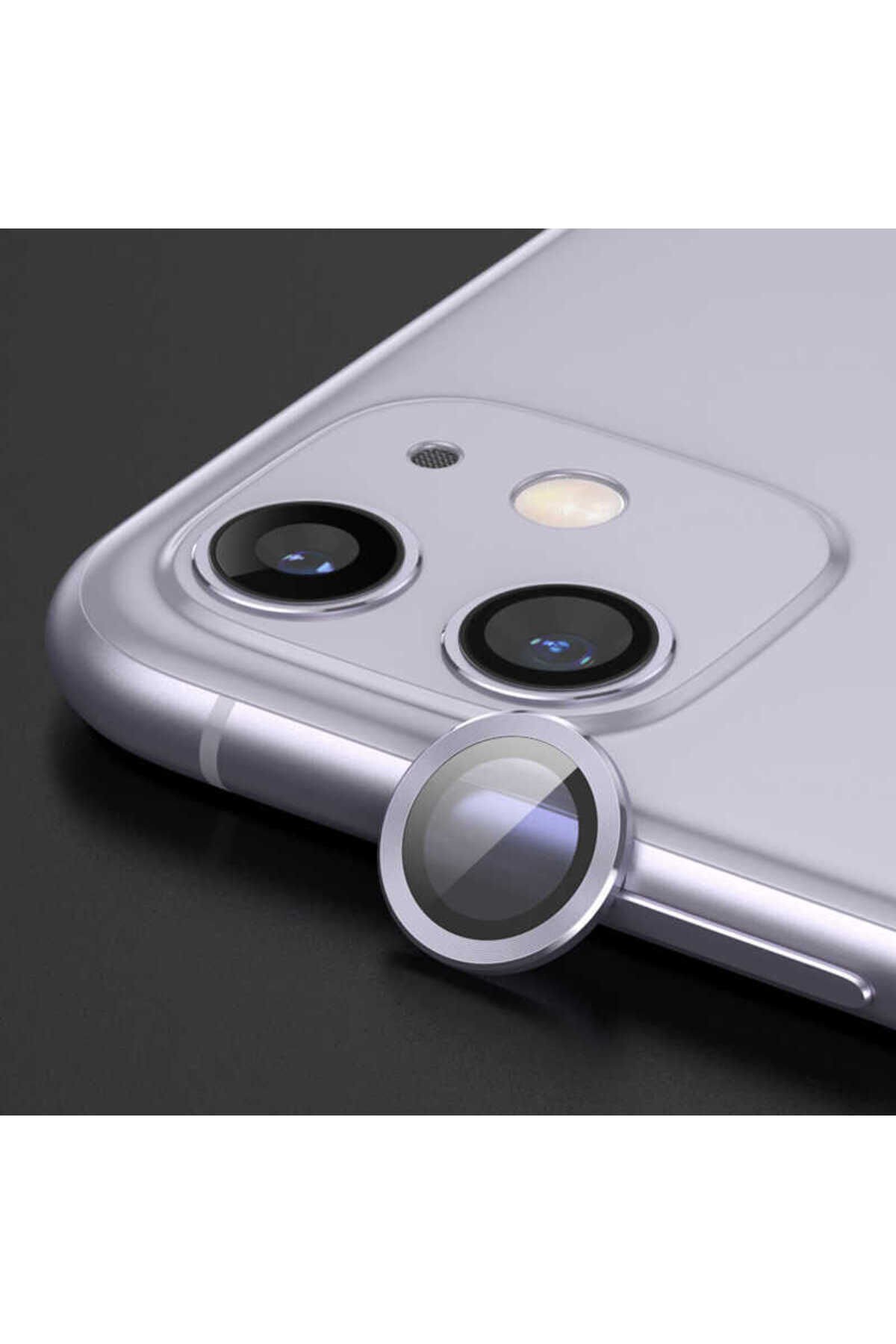 iPhone 12 Pro Uyumlu BSAY CL-02 Kamera Koruyucu-Lila