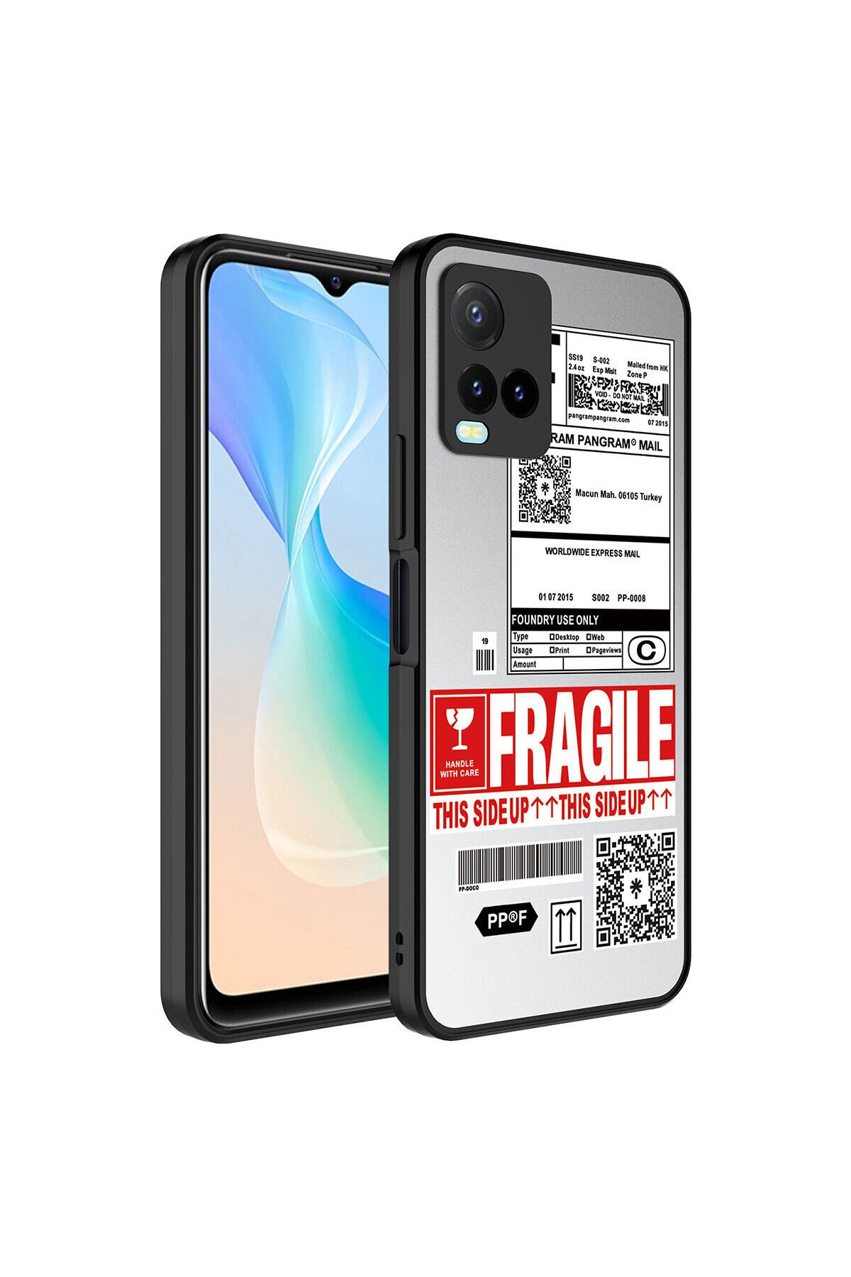 Vivo Y33S Kılıf Aynalı Desenli Kamera Korumalı Parlak BSAY Mirror Kapak - Kalp Süper Anne