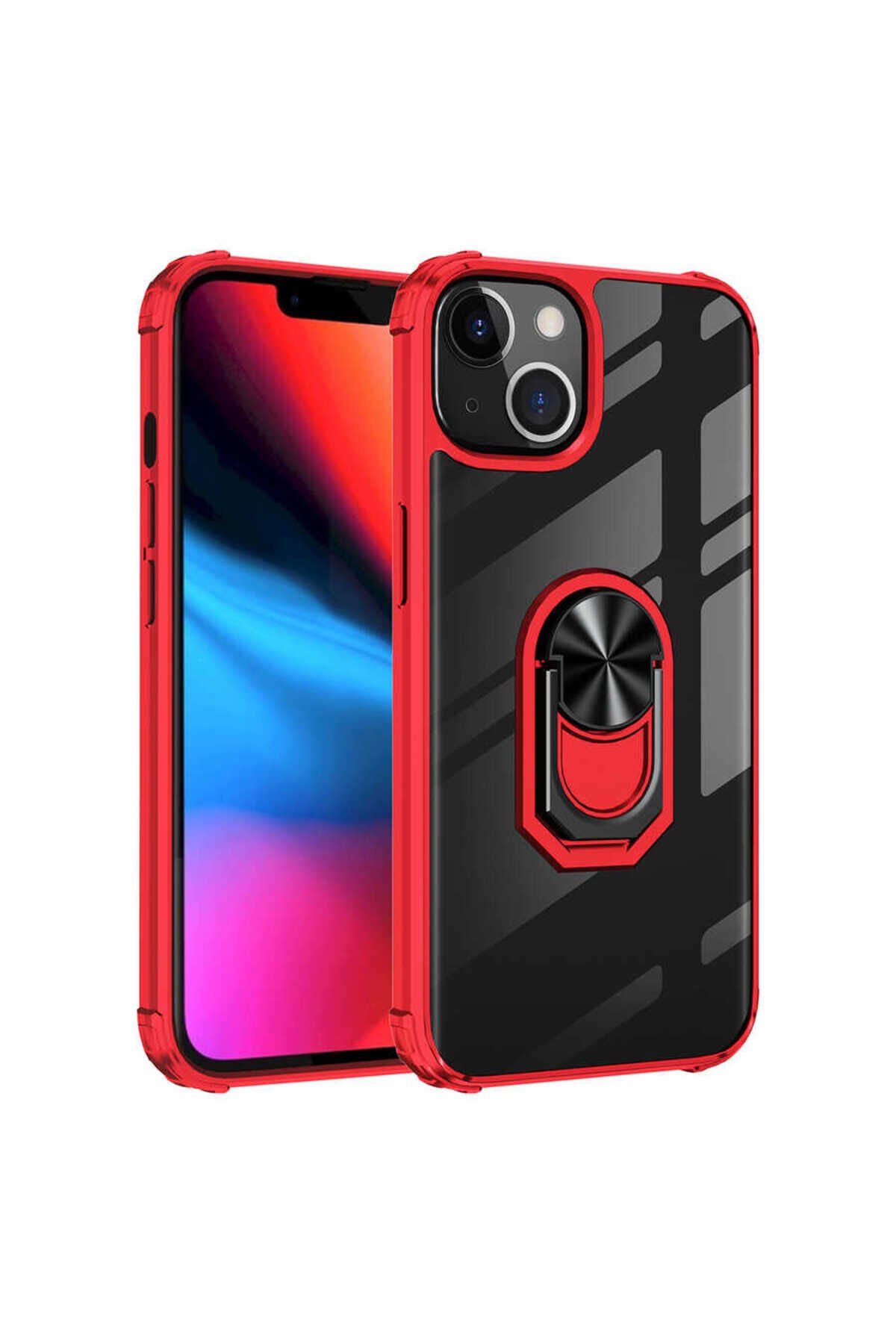 iPhone 13 Mini Uyumlu GZST Mola Kılıf-Kırmızı Kırmızı