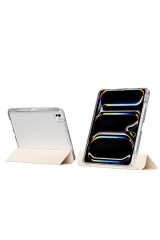 iPad Pro 13 2025 M5 Kılıf Magnetik Ayrılabilen Airbagli BSAY Sliding Tablet Kılıfı - Gold Altın