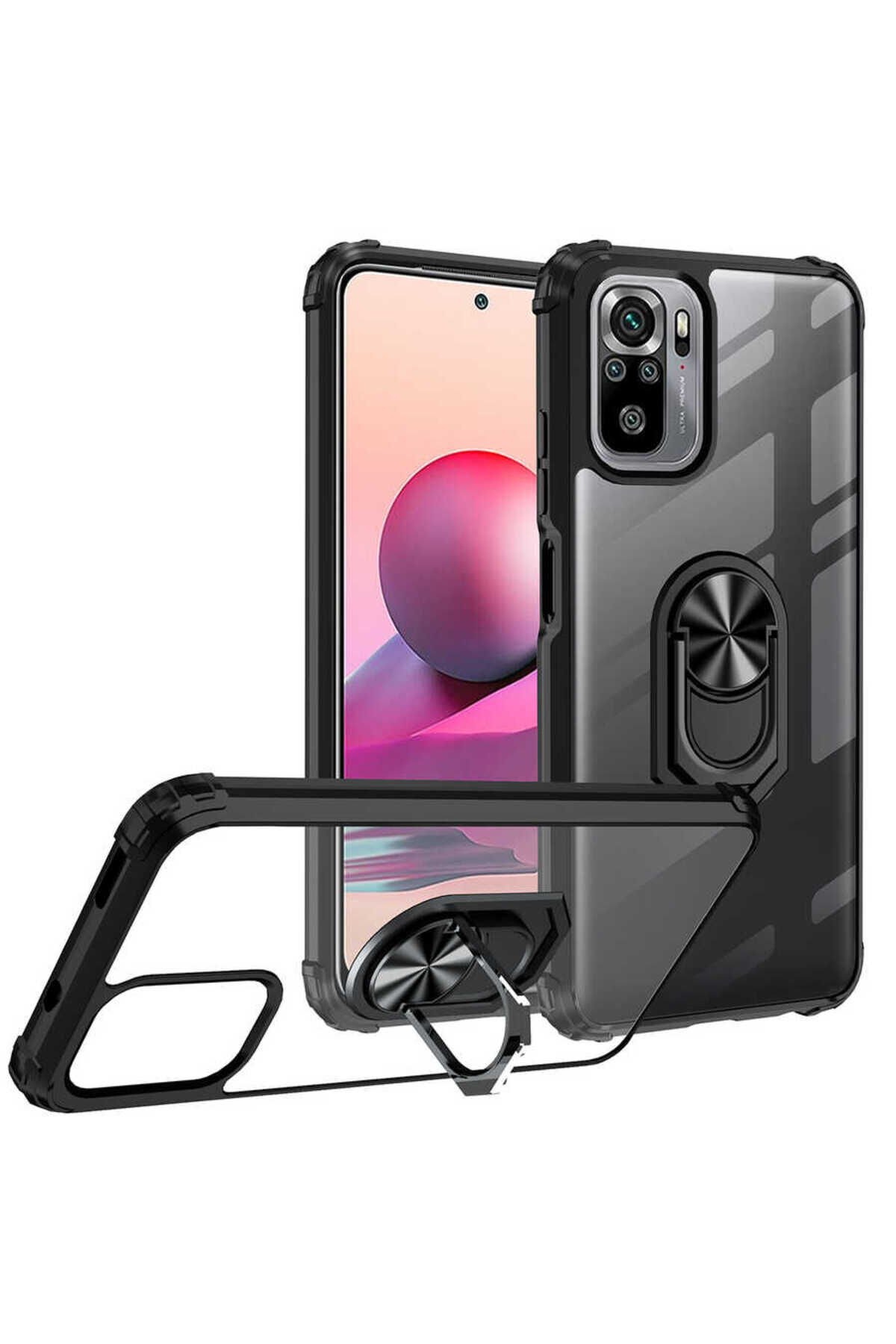 Poco M5S Kılıf BSAY Mola Kapak - Kırmızı Kırmızı