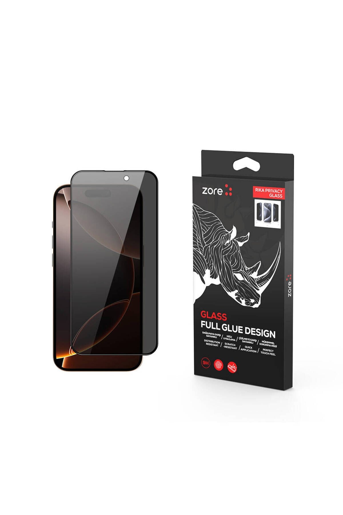 iPhone 16 Pro Max BSAY Rika Premium Privacy Temperli Cam Ekran Koruyucu