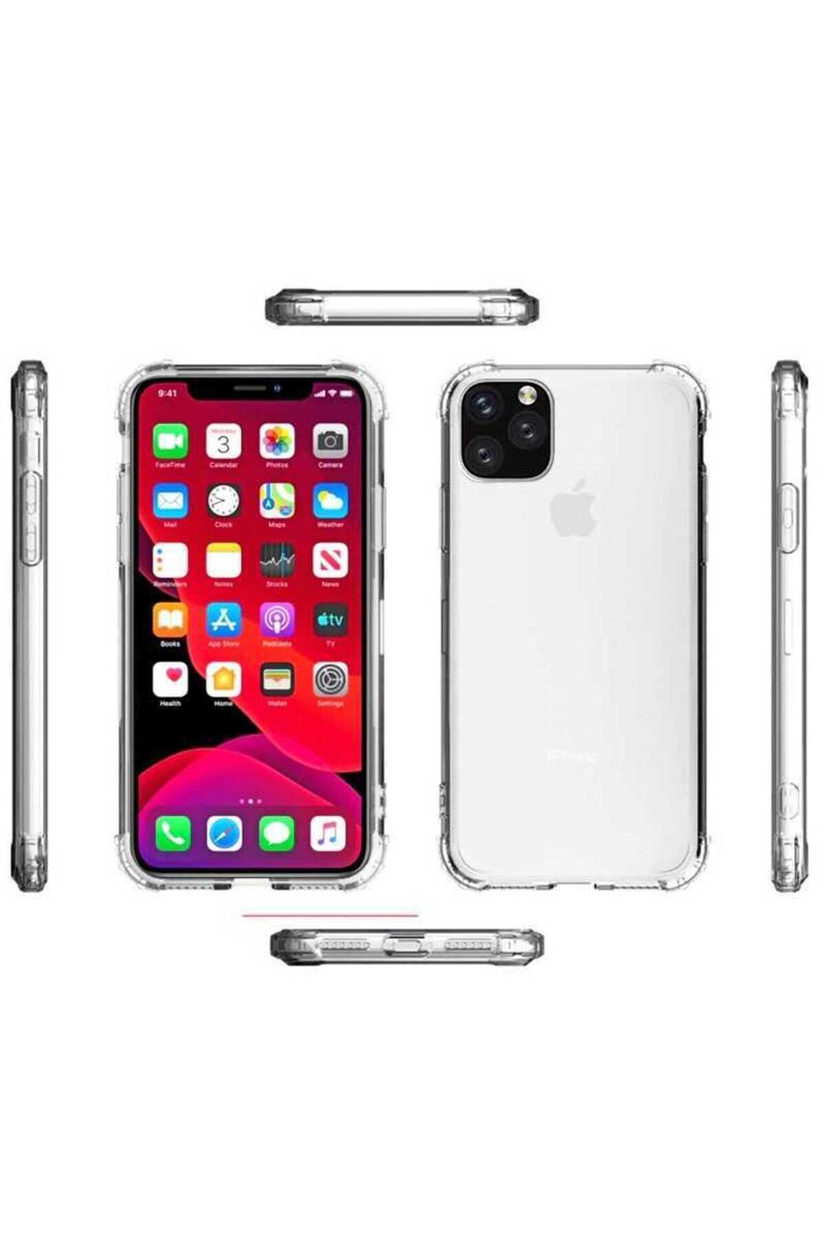 iPhone 12 Uyumlu BSAY Nitro Anti Shock Silikon-Renksiz