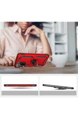 Poco M5S Kılıf BSAY Vega Kapak - Kırmızı Kırmızı