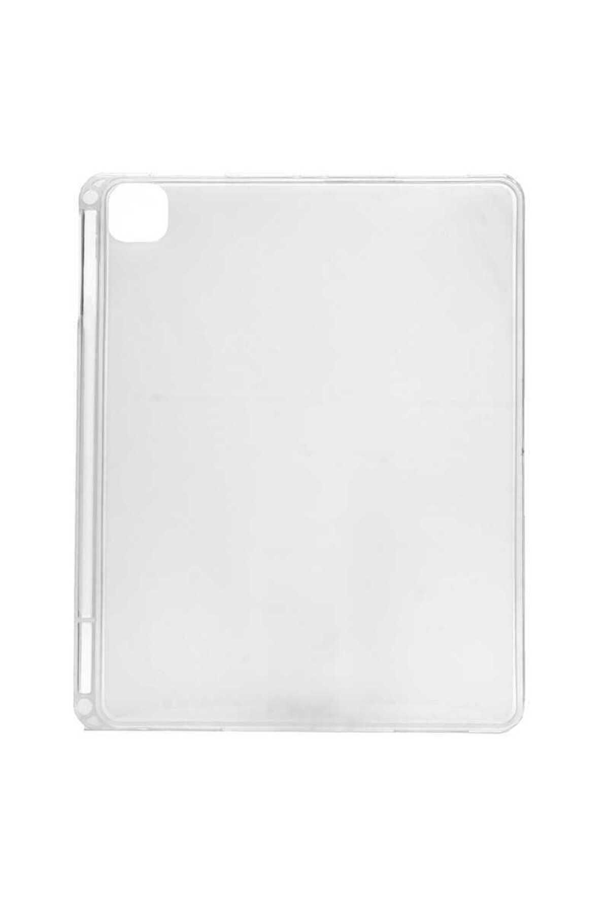 iPad Pro 12.9 2020 (4.Nesil) BSAY Kalemli Tablet Silikon - Renksiz Renksiz