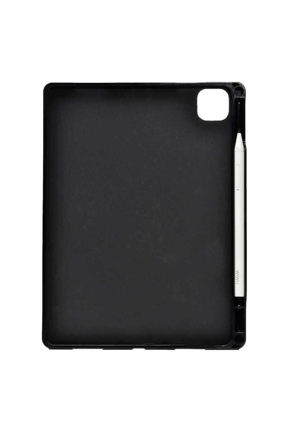 iPad Pro 12.9 2020 (4.Nesil) BSAY Kalemli Tablet Silikon - Renksiz Renksiz