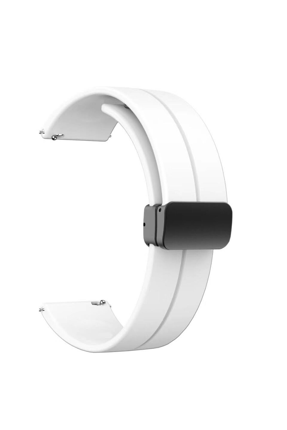 Galaxy Watch 46mm KRD-84 22mm Uyumlu BSAY Kordon-Kırmızı Beyaz
