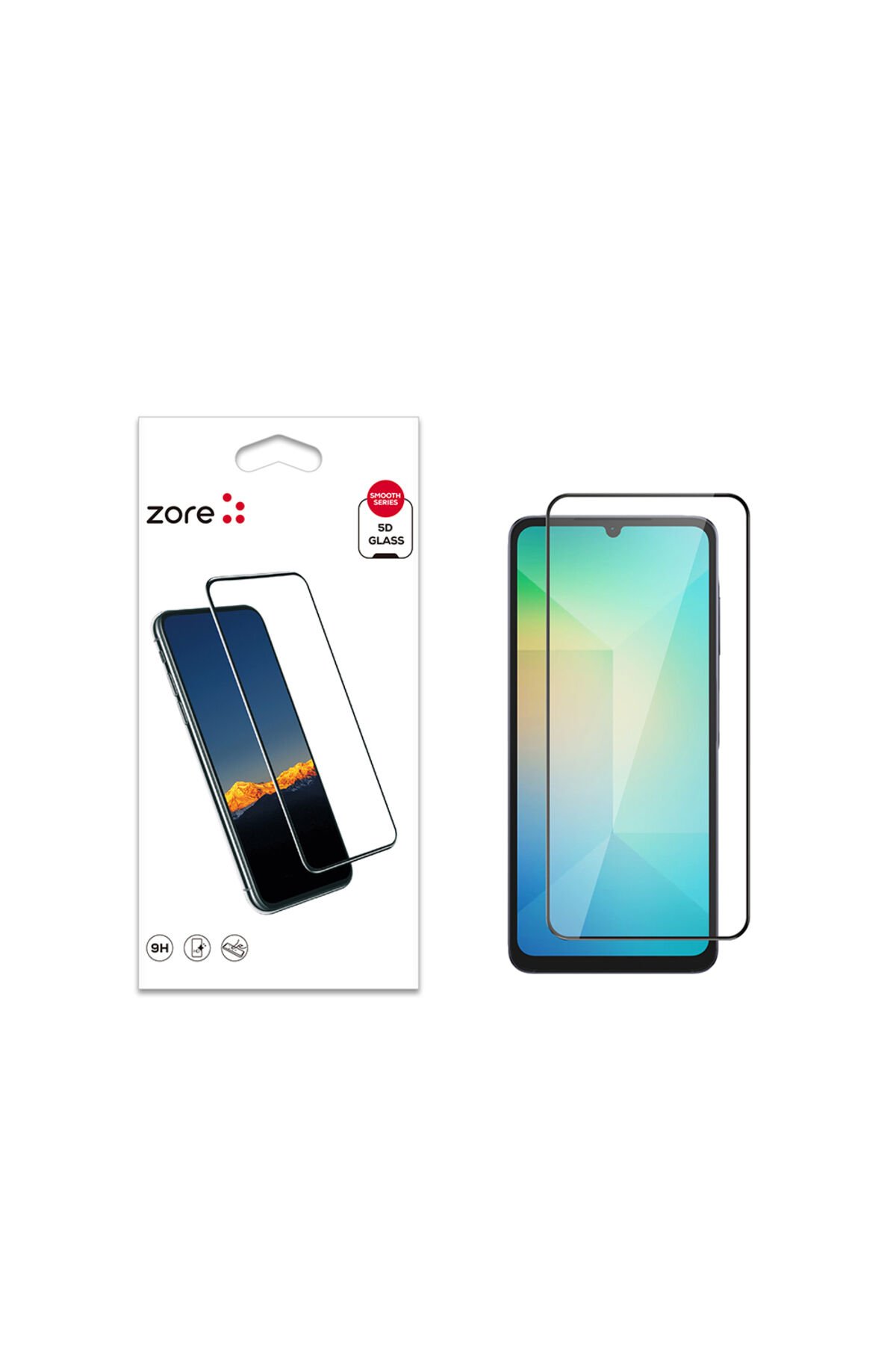 Galaxy A06 Uyumlu BSAY Kenarları Kırılmaya Dayanıklı Cam Ekran Koruyucu