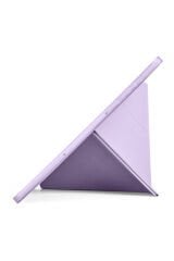 Galaxy Tab S11 Kılıf BSAY Tri Folding Kalem Bölmeli Standlı Kılıf - Gri Mor