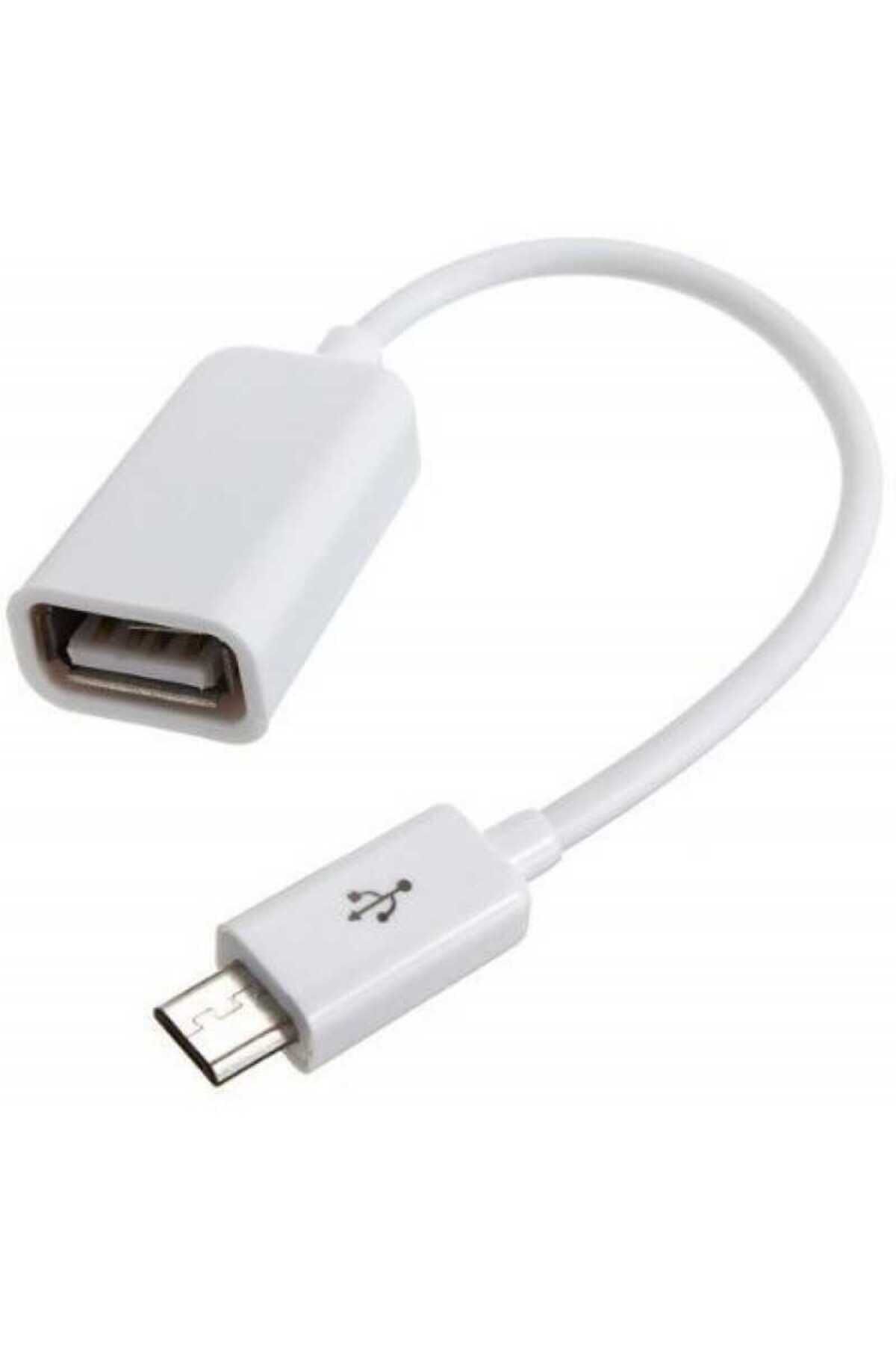 OTG-01 Micro Otg Kablo, Beyaz Beyaz