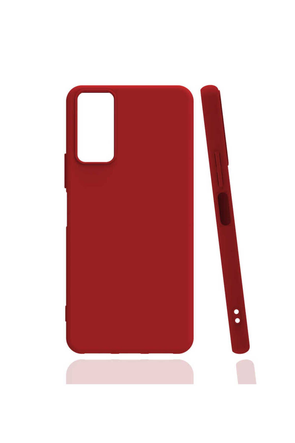 Galaxy M52 Kılıf BSAY Biye Silikon - Kırmızı Kırmızı
