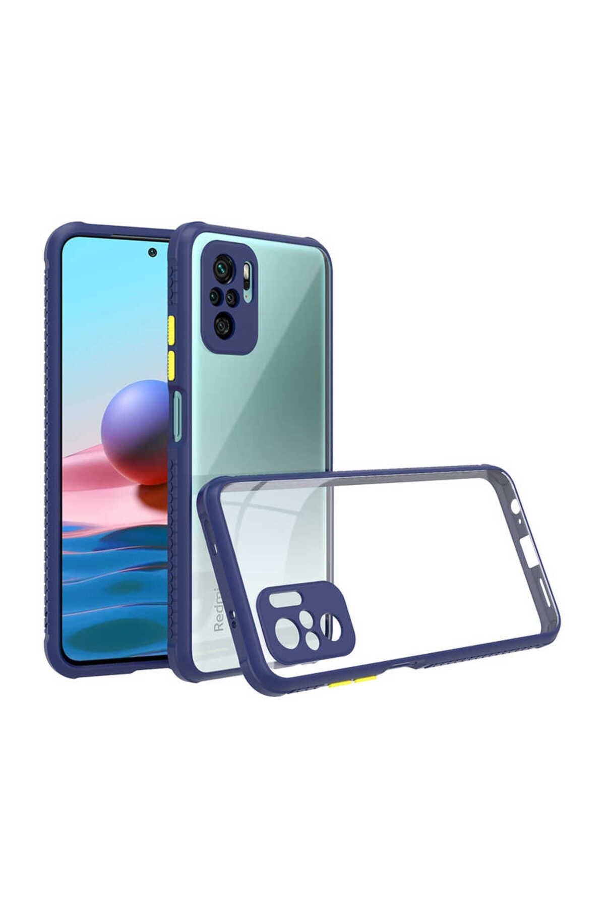 Poco M5S Kılıf BSAY Kaff Kapak - Lacivert Lacivert