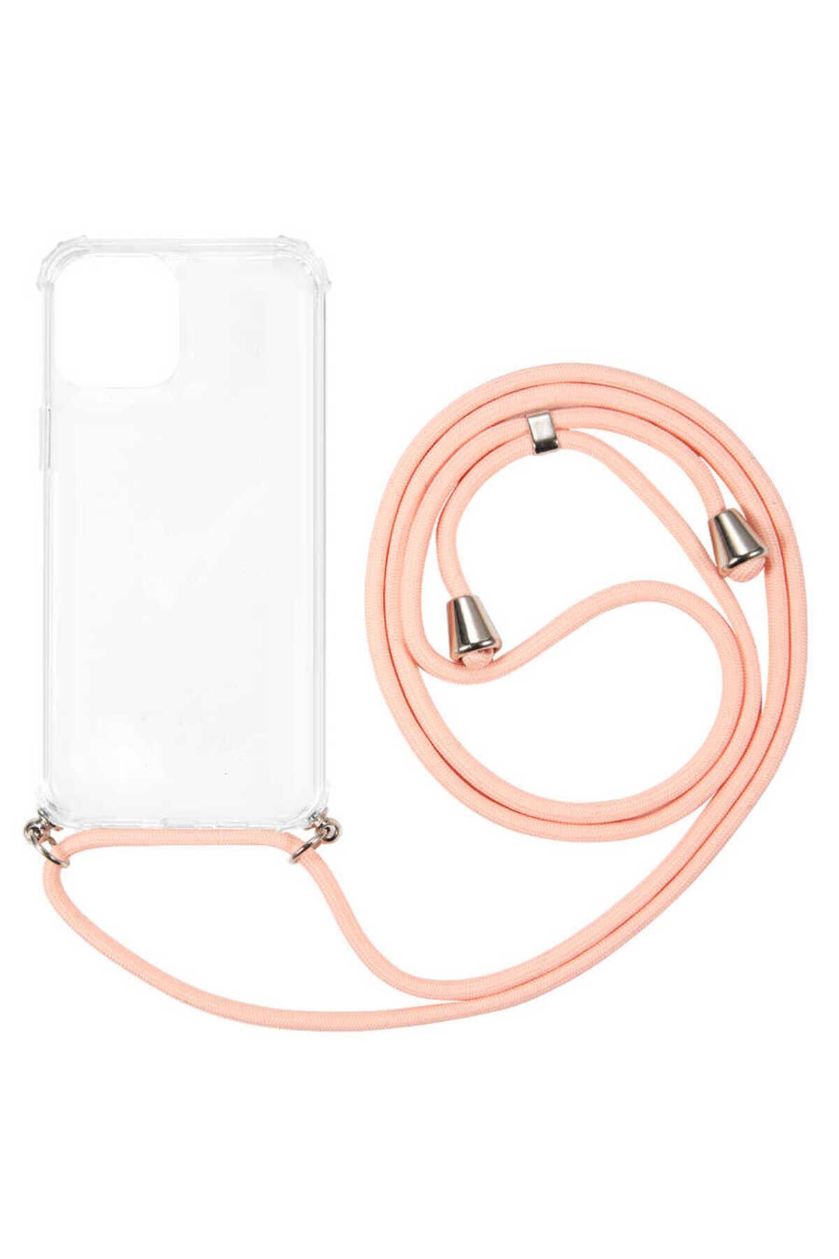 iPhone 12 Pro Max Uyumlu BSAY X-Rop Kılıf-Renksiz Renksiz