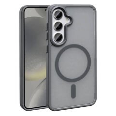 Galaxy S24 Plus Kılıf M-safe Şarj Özellikli Mat Arka Yüzey Zore Sio Kılıf