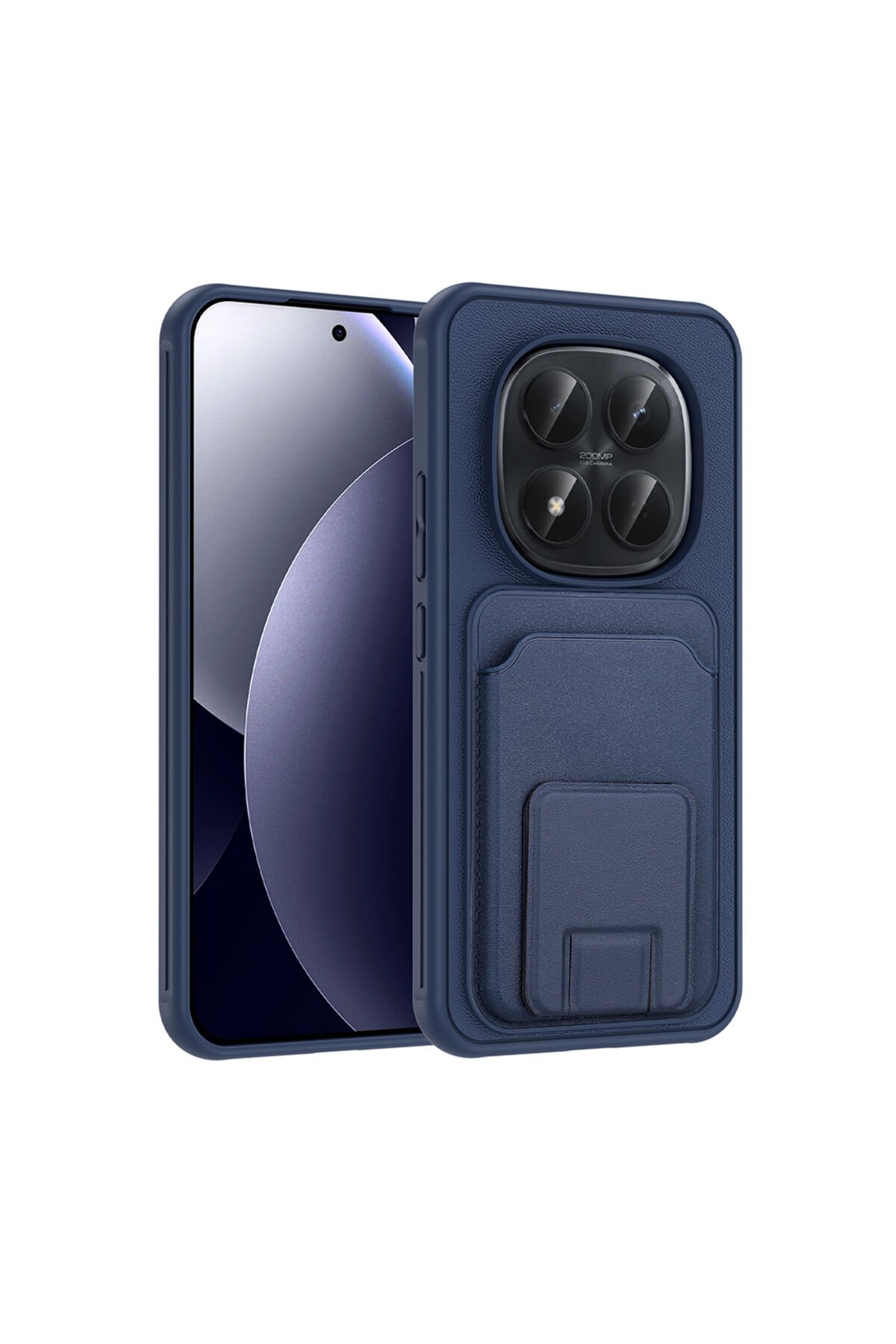 Redmi Note 15 Pro Plus Kılıf Kartlıklı TPU BSAY Bikart Kapak - Lacivert